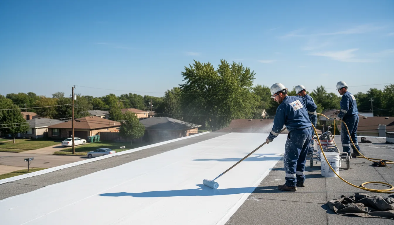 Commercial roof coating in Monticello, AR near me